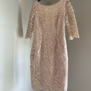 Eliza J Crochet Lace Formal Dress